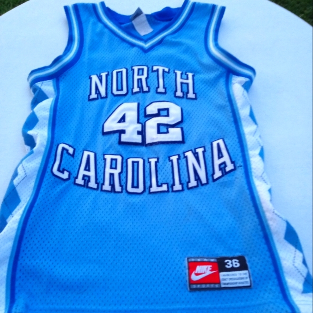#42 Jerry Stackhouse Authentic Unc Away Jersey - image 1